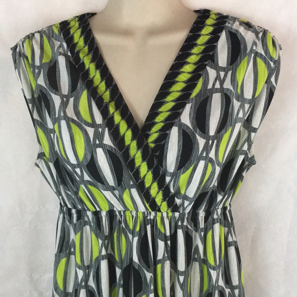 London Times Mini Dress Geometric sleeveless